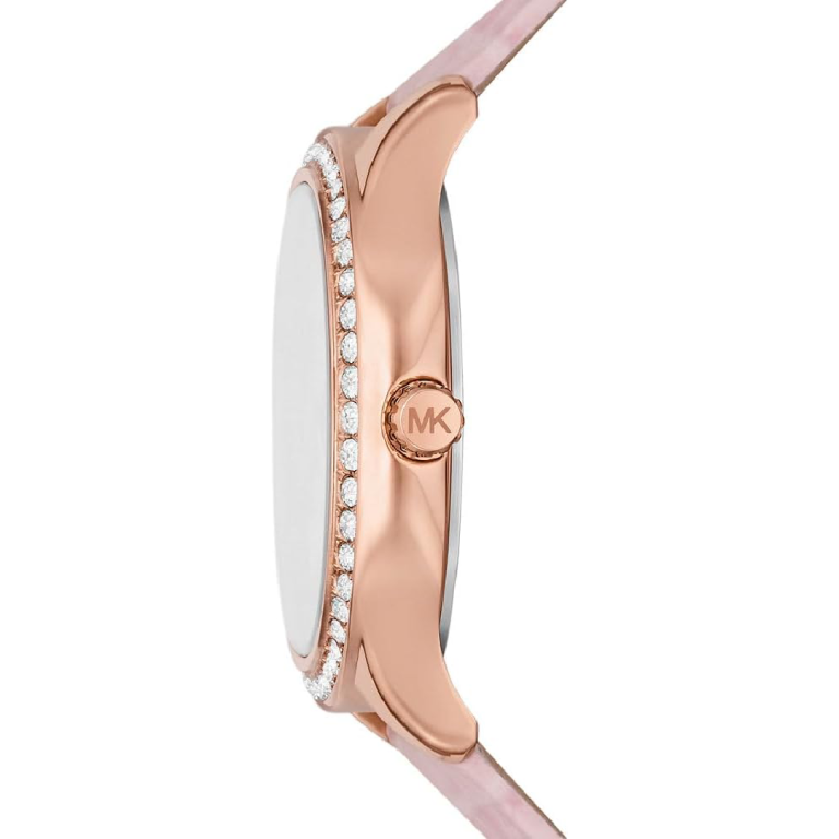 Michael Kors Women’s | Pink Leather Strap Mother Of Pearl Dial 38mm MK4820