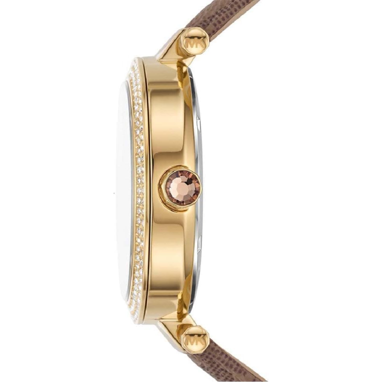 Michael Kors Women’s | Brown PVC Strap Gold Dial 39mm MK2973