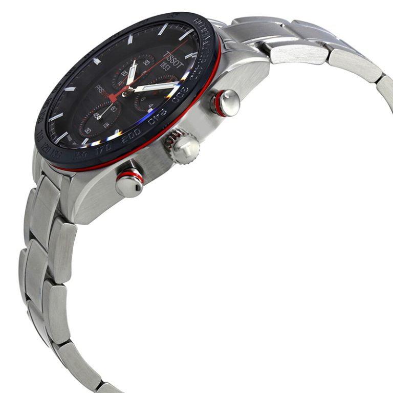 TISSOT Men’s Quartz Swiss Made Grey Stainless Steel Black Dial 42mm Watch T100.417.11.051.01