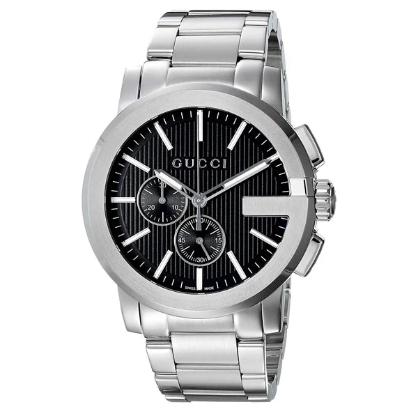 Gucci Men’s | Quartz Stainless Steel Silver Dial 44mm YA101204