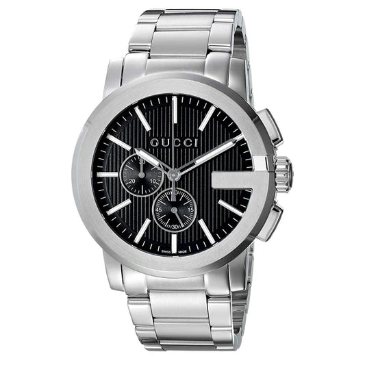 Gucci Men’s | Quartz Stainless Steel Silver Dial 44mm YA101204