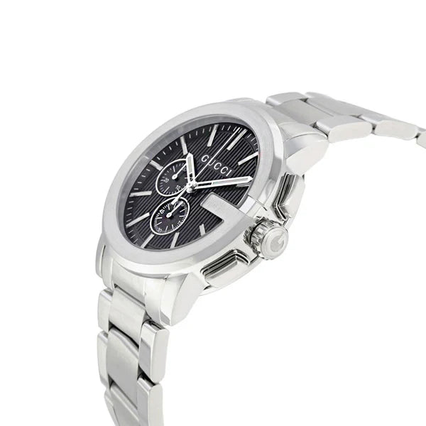 Gucci Men’s | Quartz Stainless Steel Silver Dial 44mm YA101204