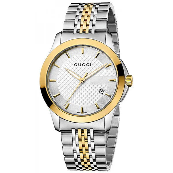 Gucci Unisex | Quartz Stainless Steel Silver Dial 38mm YA126409