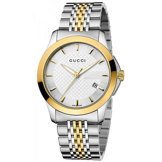 Gucci Unisex | Quartz Stainless Steel Silver Dial 38mm YA126409