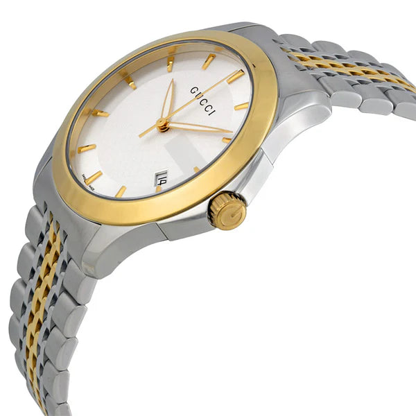 Gucci Unisex | Quartz Stainless Steel Silver Dial 38mm YA126409