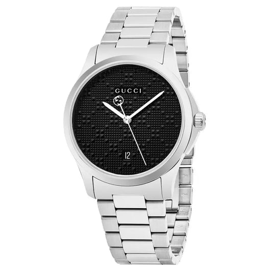 Gucci Men’s | Quartz Stainless Steel Black Dial 38mm YA126460