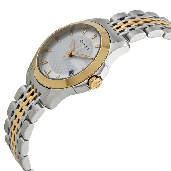 Gucci Women’s | Quartz Stainless Steel Silver Dial 27mm YA126511
