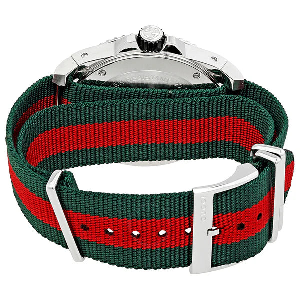 Gucci Men’s | Quartz Nylon Strap Black Dial 44mm | YA136209