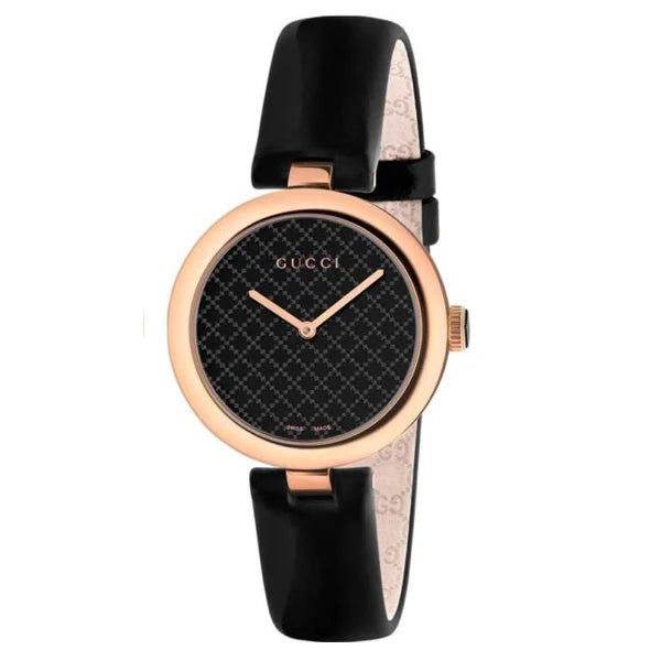 Gucci Women’s | Quartz Black Leather Strap Black Dial 38mm YA141401