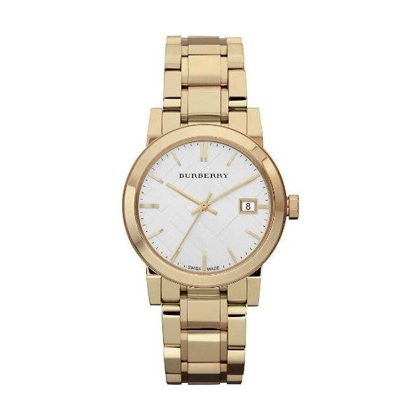 Burberry Women’s White Dial Gold-tone 34mm – BU-9103