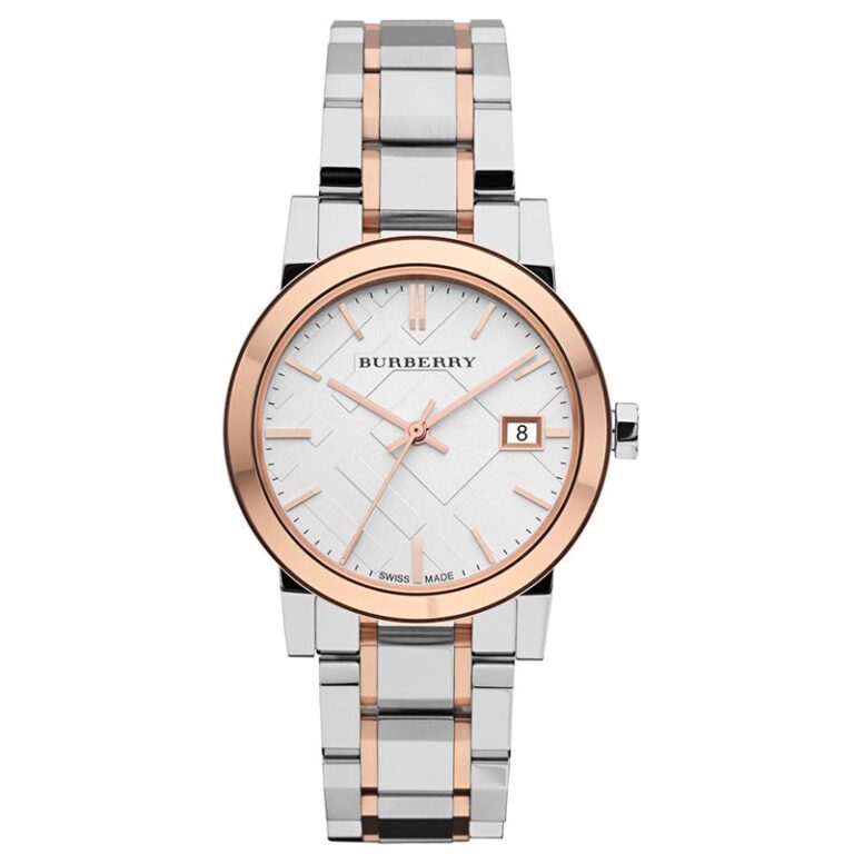Burberry Women’s | Stainless Steel Two Tone Silver Dial 34mm BU9105
