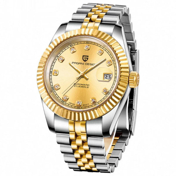 Pagani Design PD-1645 | Datejust Gold Two tone Diamond