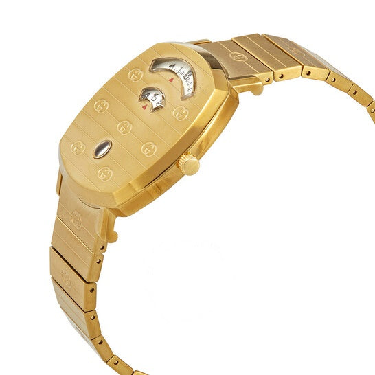 Gucci Men’s | Quartz Gold Stainless Steel White Dial | 38mm Watch | YA157409