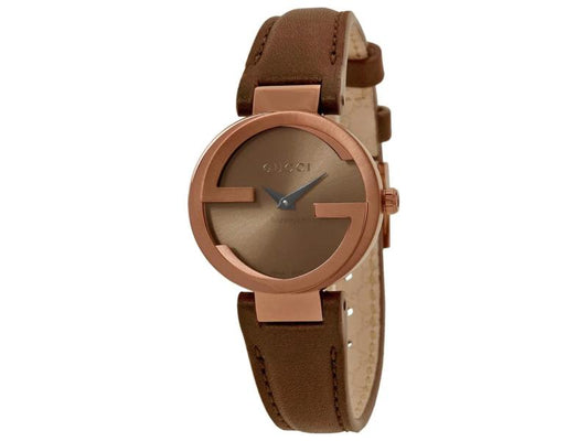 Gucci Women’s | Quartz Leather Strap Brown Dial 29mm YA133504