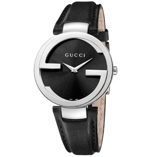 Gucci Women’s | Quartz Black Leather Strap Black Dial 37mm YA133301