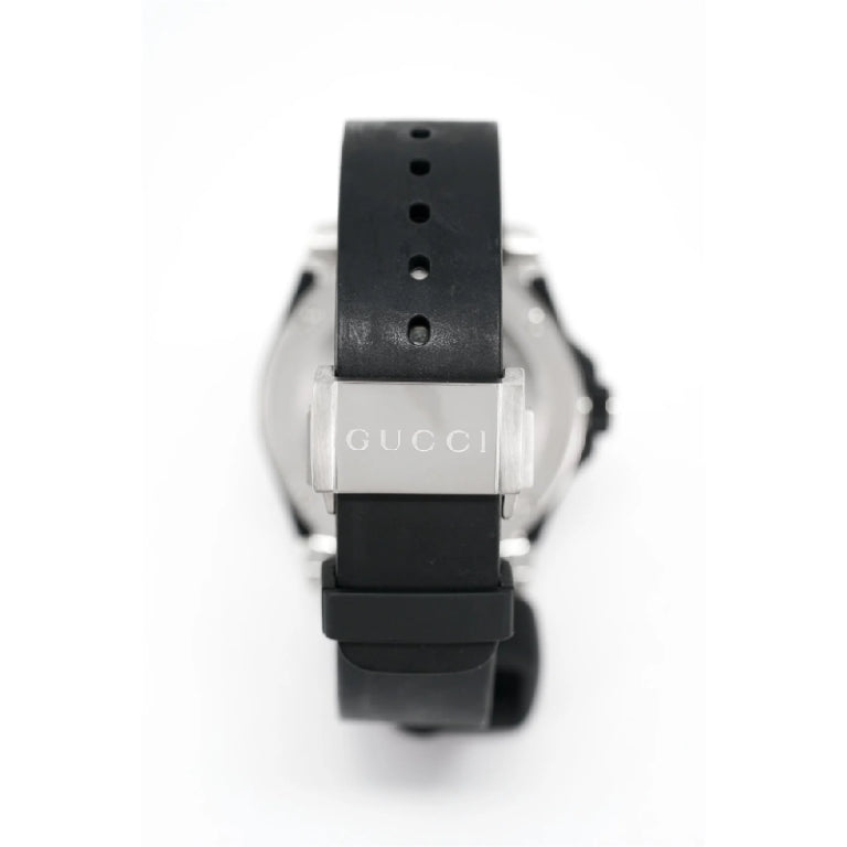 Gucci Men’s | Quartz Silicone Strap Black Dial 45mm YA136217