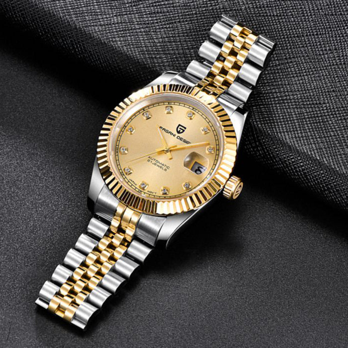 Pagani Design PD-1645 | Datejust Gold Two tone Diamond