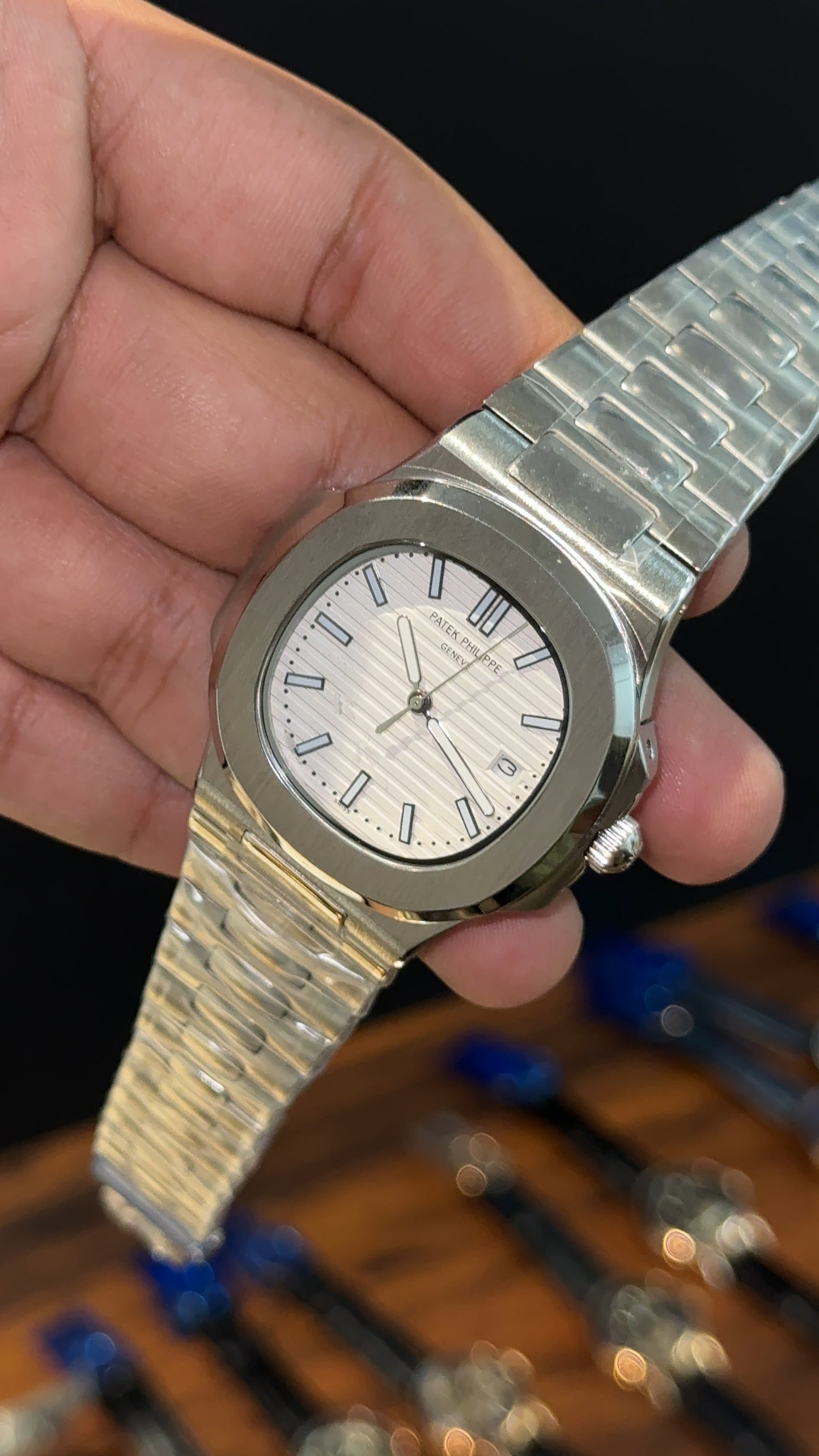 PP Auto | Silver Chain | White Dial