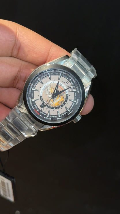 Omega Seamaster | Silver Chain | World Edition | Shaddy Black Dial