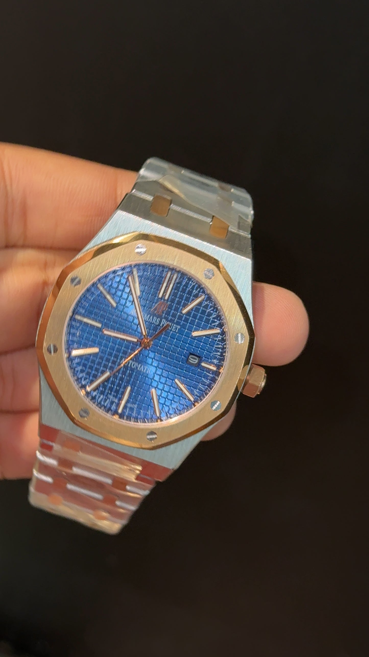 AP Auto | Rose Two Tone  | Blue Box Dial