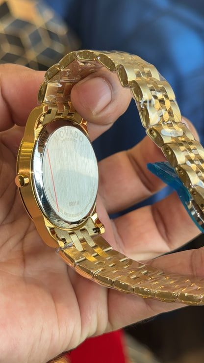 Movado Gold | Men Jubilee Chain | Diamond Digit