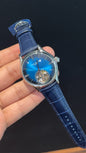 Pp Auto | Pendulum | Silver | Blue Strap | Shaddy Blue Dial