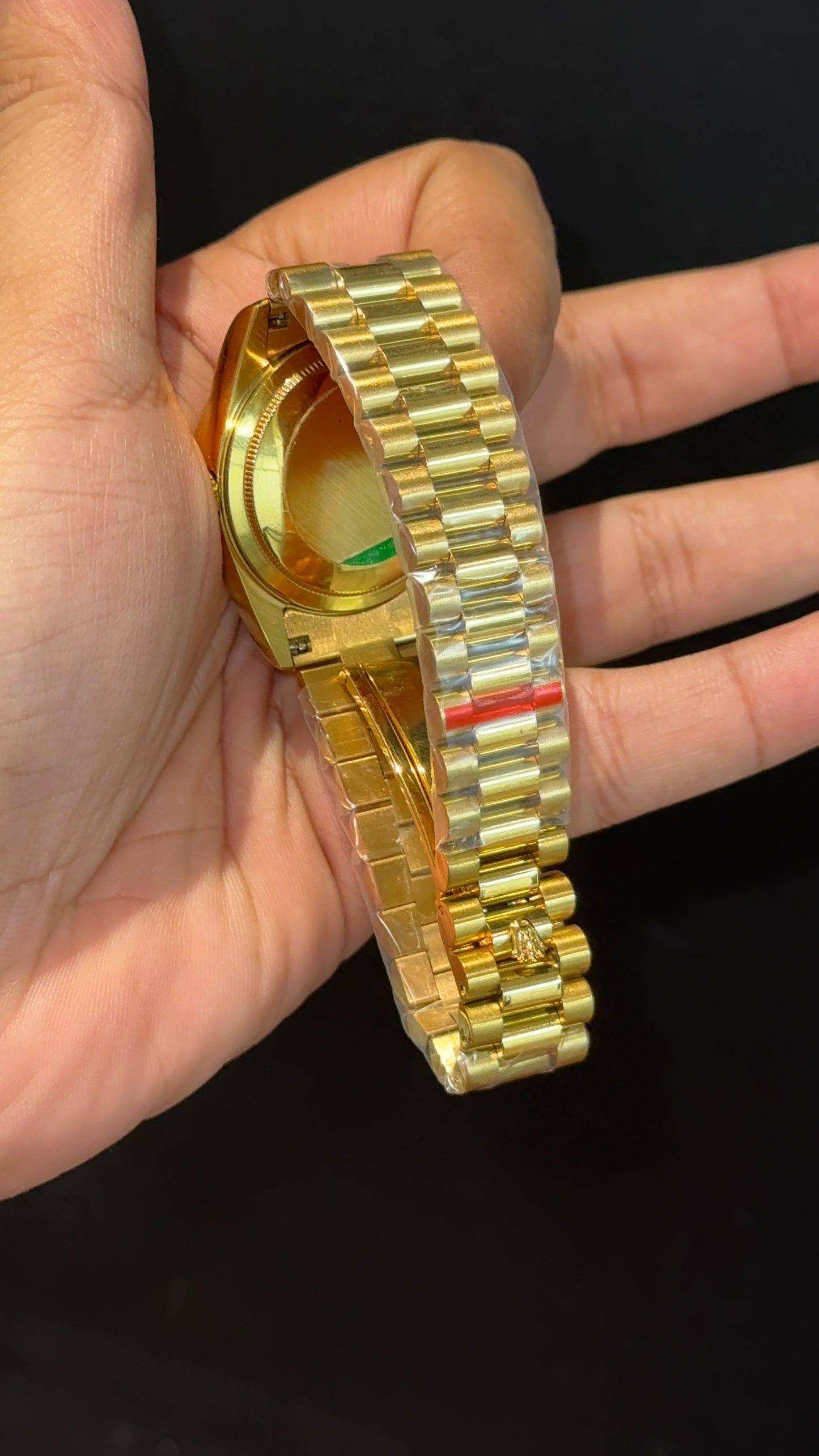 Daydate | 36mm | Gold Chain | Diamond Case | Purplish Index Dial - twentyfour