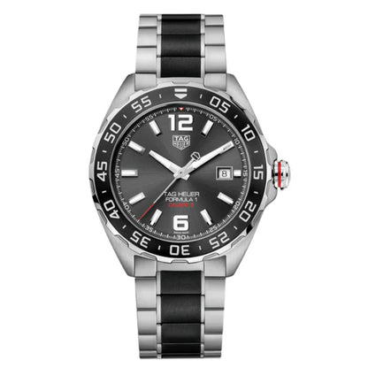 Tag Heuer Calibre 5 Two-Tone Stainless Steel Black Dial Automatic Watch for Gents | WAZ2011.BA0843 - twentyfour