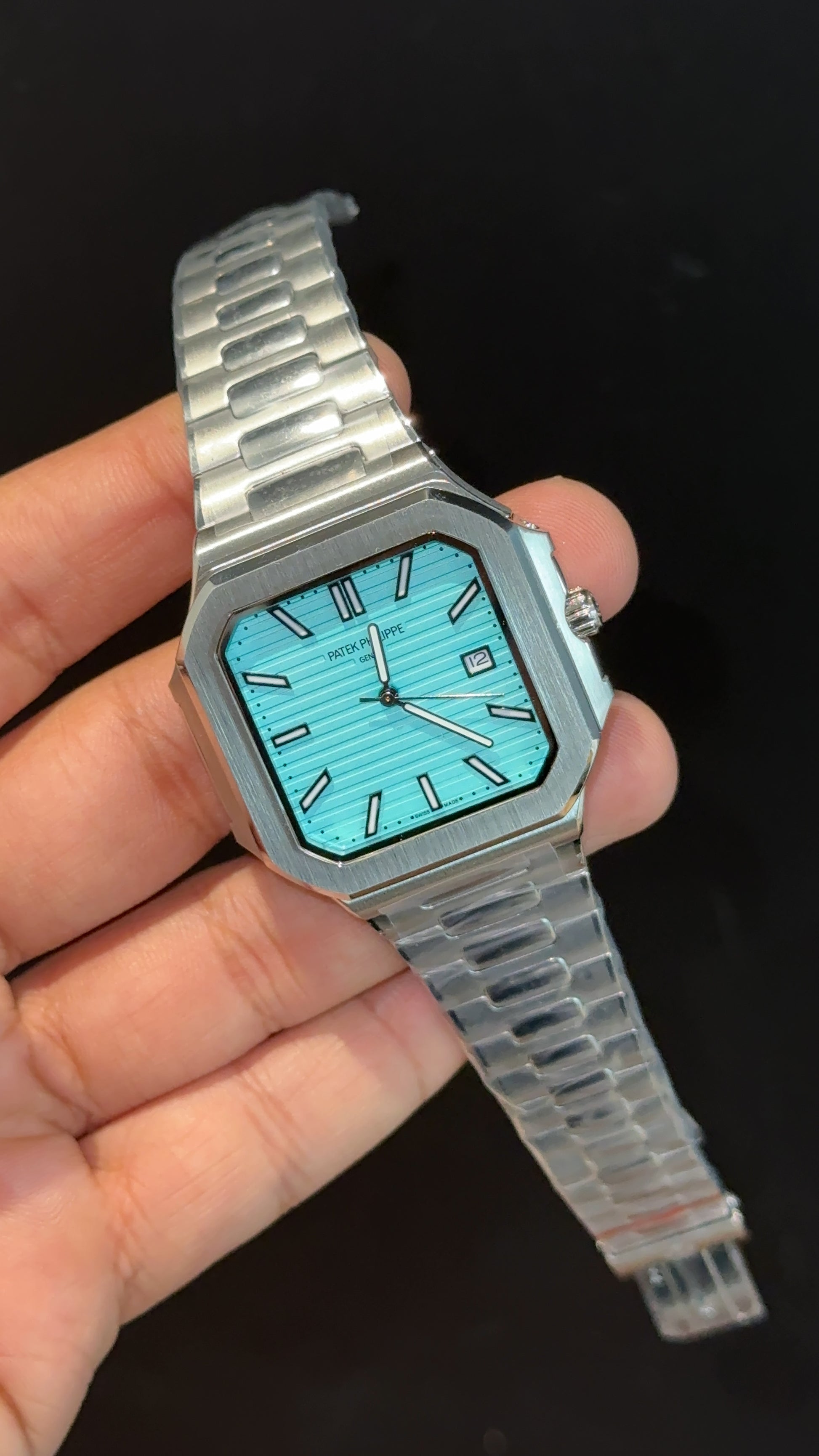 Pp Auto | Cubitus | Silver Chain | Tiffany Dial - twentyfour