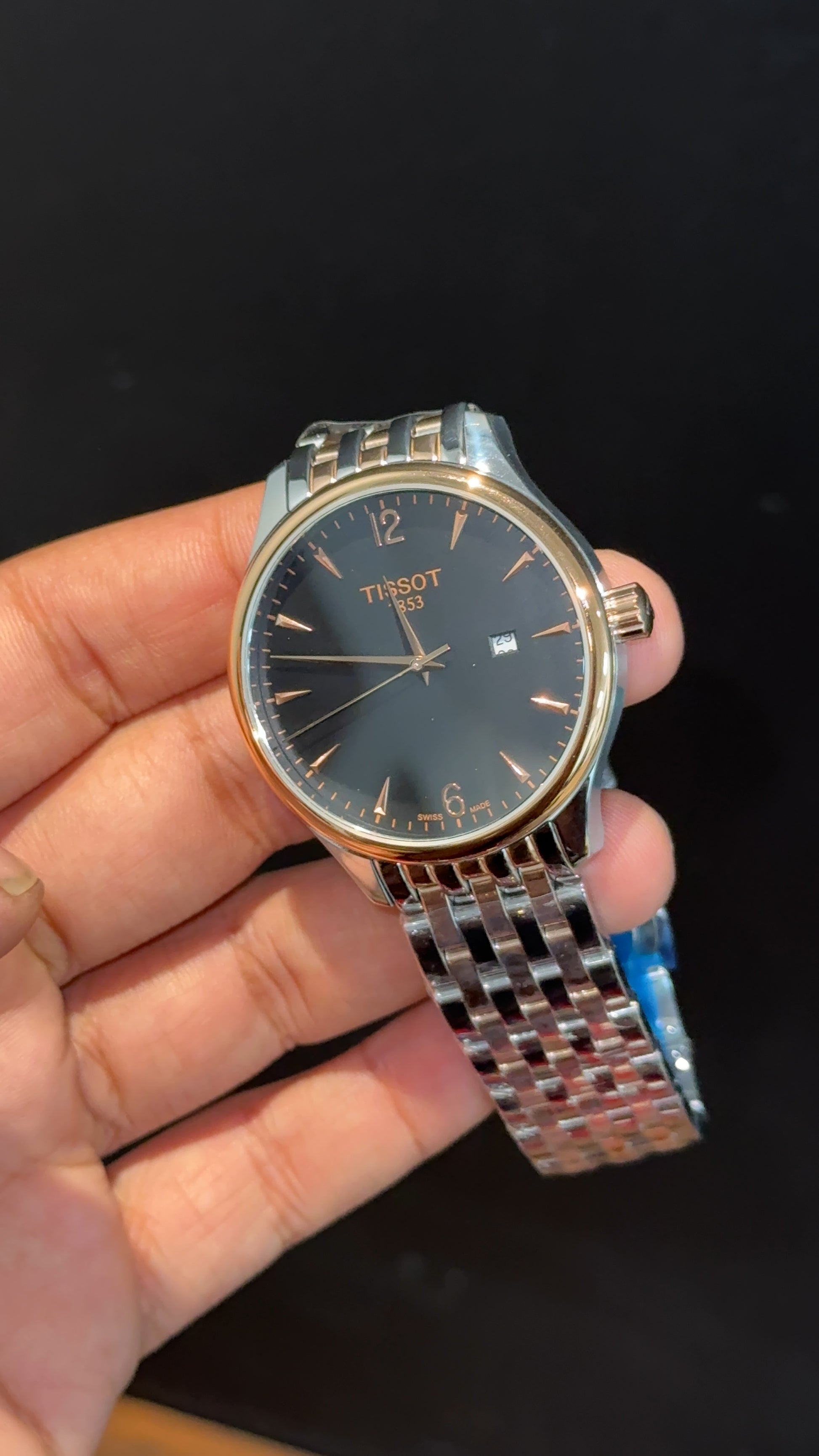 Tissot 1853 | Rose Two Tone | Black Classic Dial - twentyfour