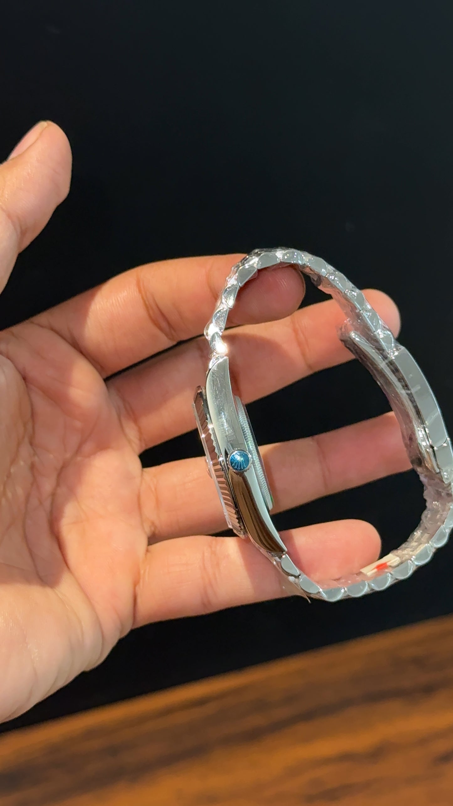 Premium Datejust | Silver Chain | Wimbeldon Dial