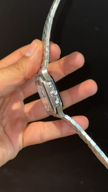 Pp Auto | Cubitus | Silver Chain | Green Dial - twentyfour