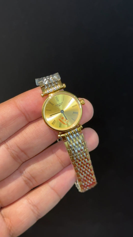 Longines | Woman | Gold Two Tone | Gold Plain Dial - twentyfour