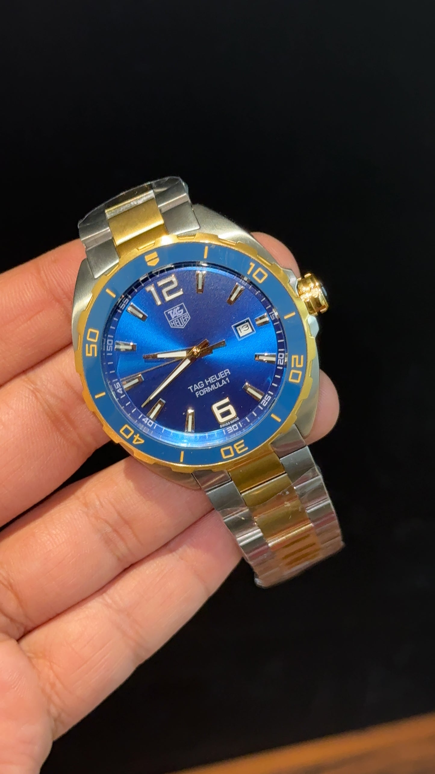Tag Formula 1 | Gold Two Tone | Blue Dial