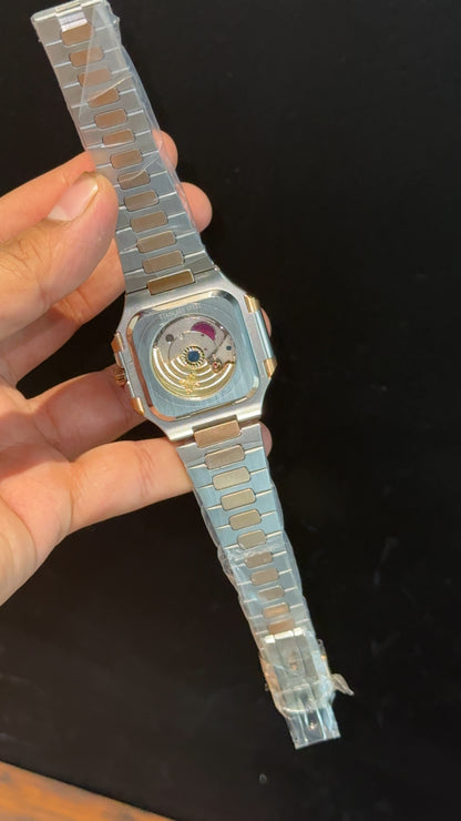 Pp Auto | Cubitus | Rose Two Tone | Blue Dial - twentyfour