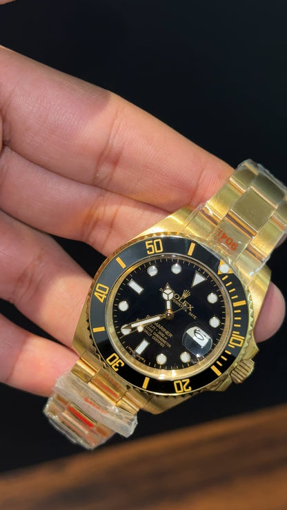 Submariner | Gold Chain | Black Bezel | Black Dial
