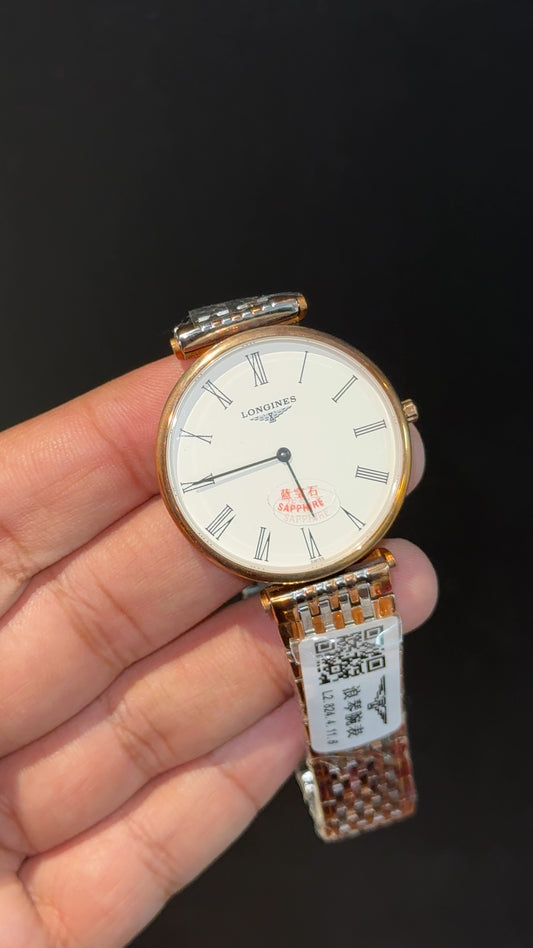 Longines | Rose Two Tone | White Plain Dial - twentyfour