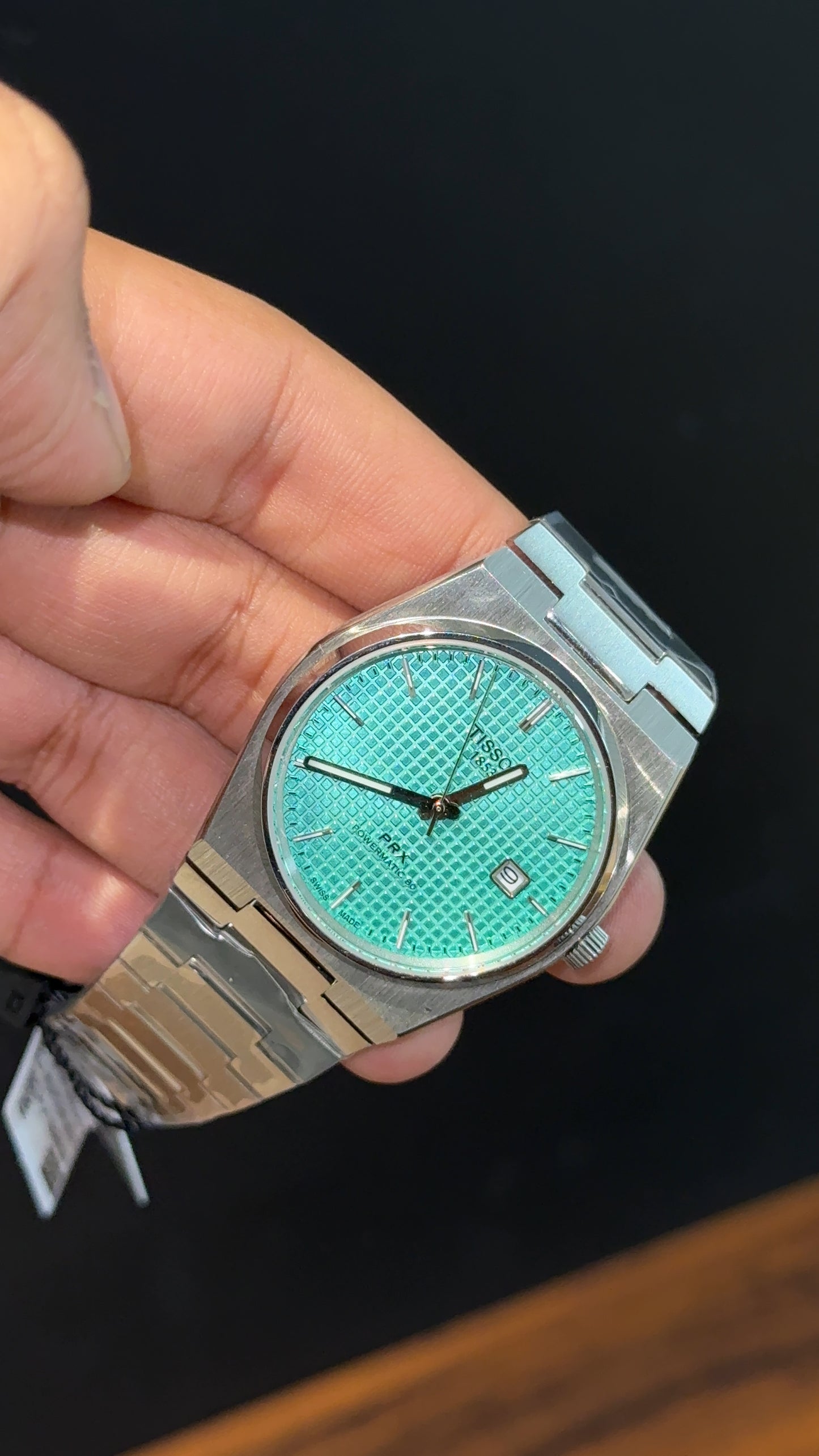 Tissot Prx | Auto | Silver Chain | Tiffany Texture Dial