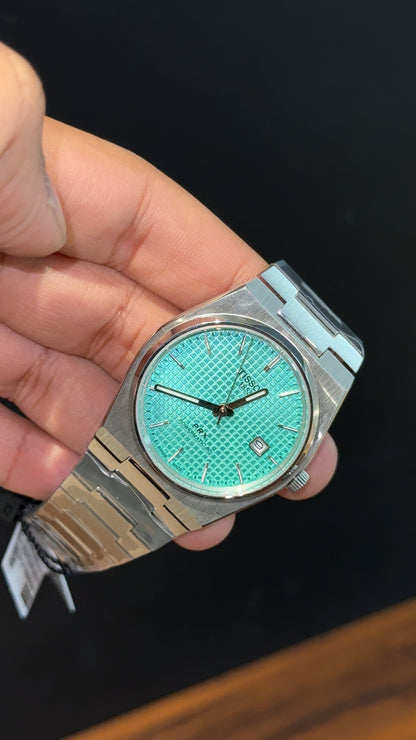 Tissot Prx | Auto | Silver Chain | Tiffany Texture Dial