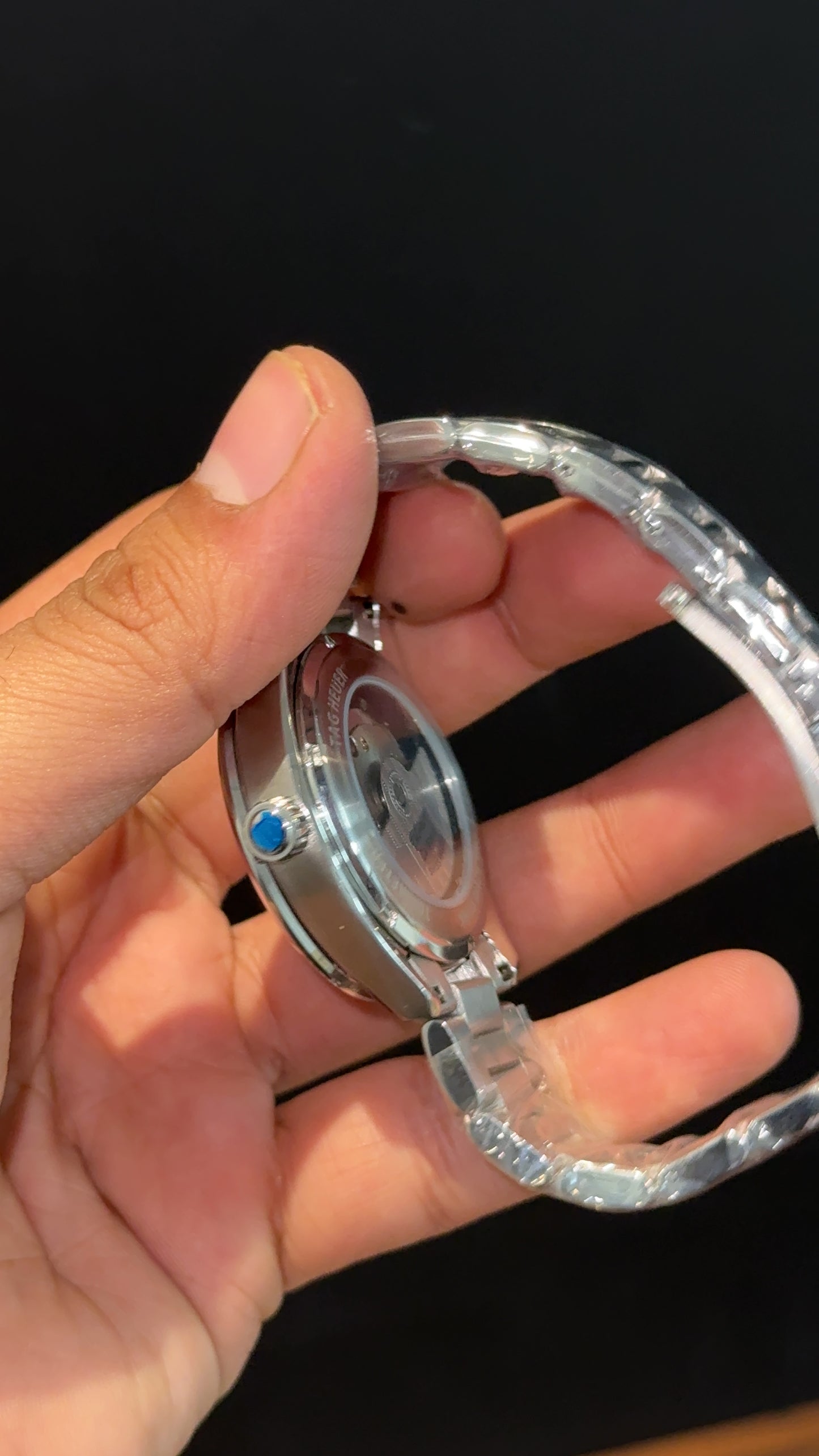 Tag Carrera | Silver Chain | Daydate | Navy Blue Dial