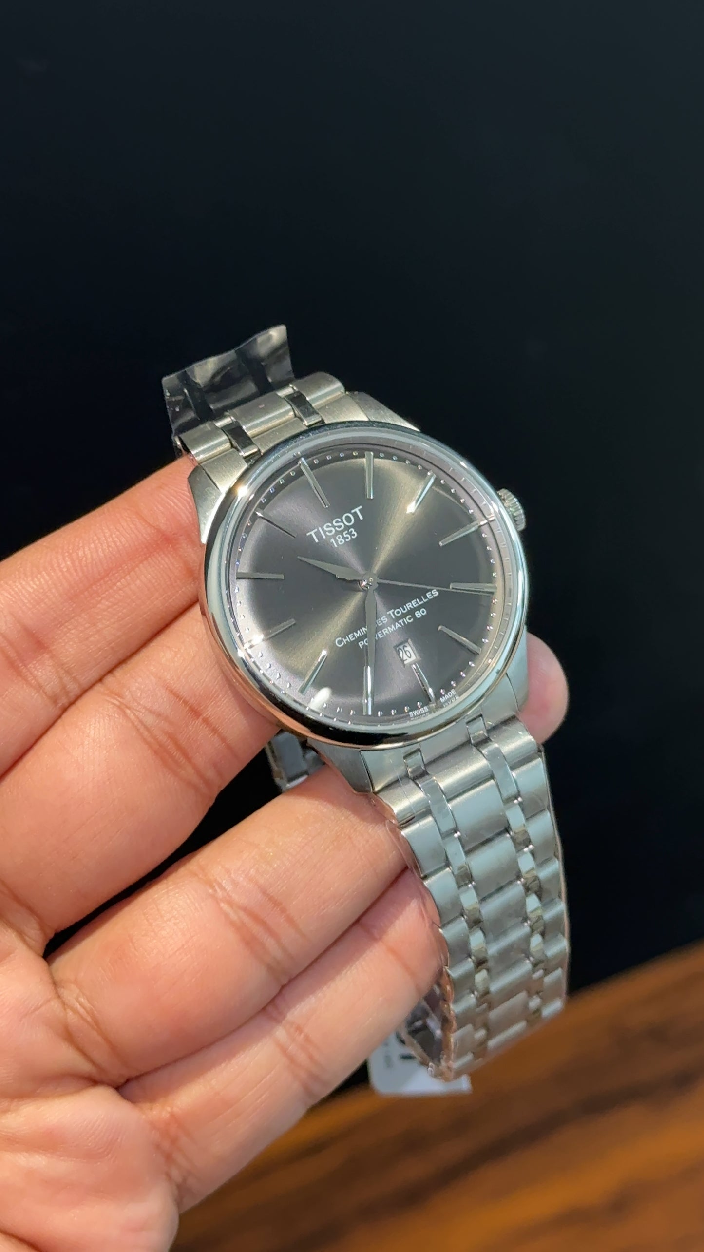 Tissot T-Classic | Auto | Silver Chain | Grey Dial
