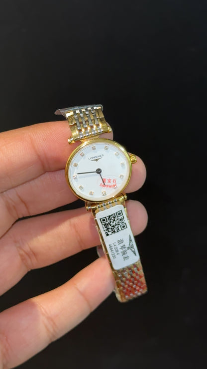 Longines | Woman | Gold Two Tone | White Diamond Dial - twentyfour