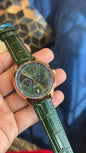 Breitling | Chrono | Green Dial | Green Leather Strap