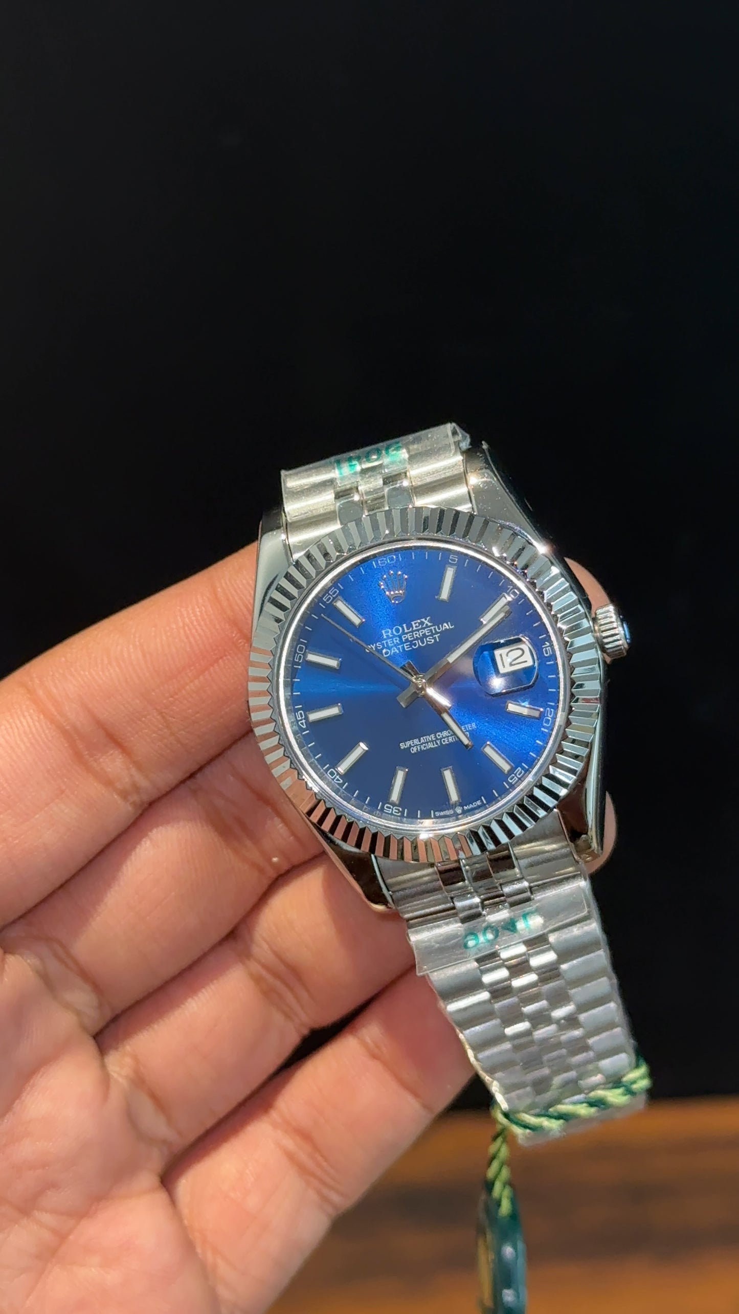 DateJust | Silver Chain | Blue Dial