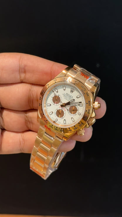 Daytona | Rose Chain | Rose Chrono | White Dial
