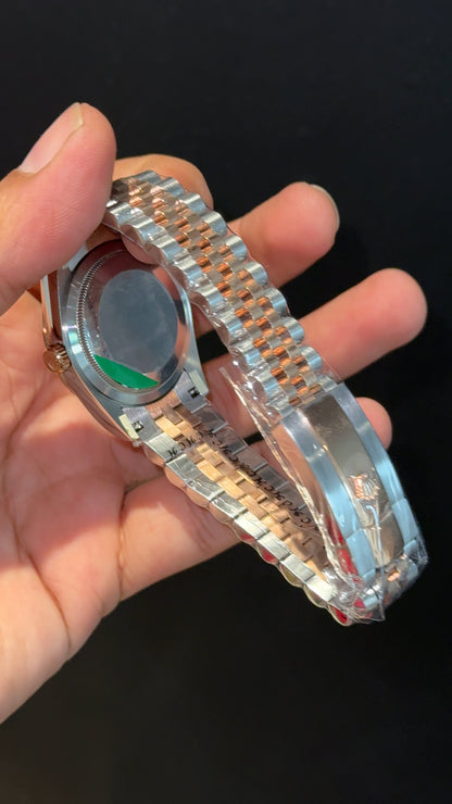 Premium Datejust | 36mm | Rose Two Tone | Choco Diamond Dial