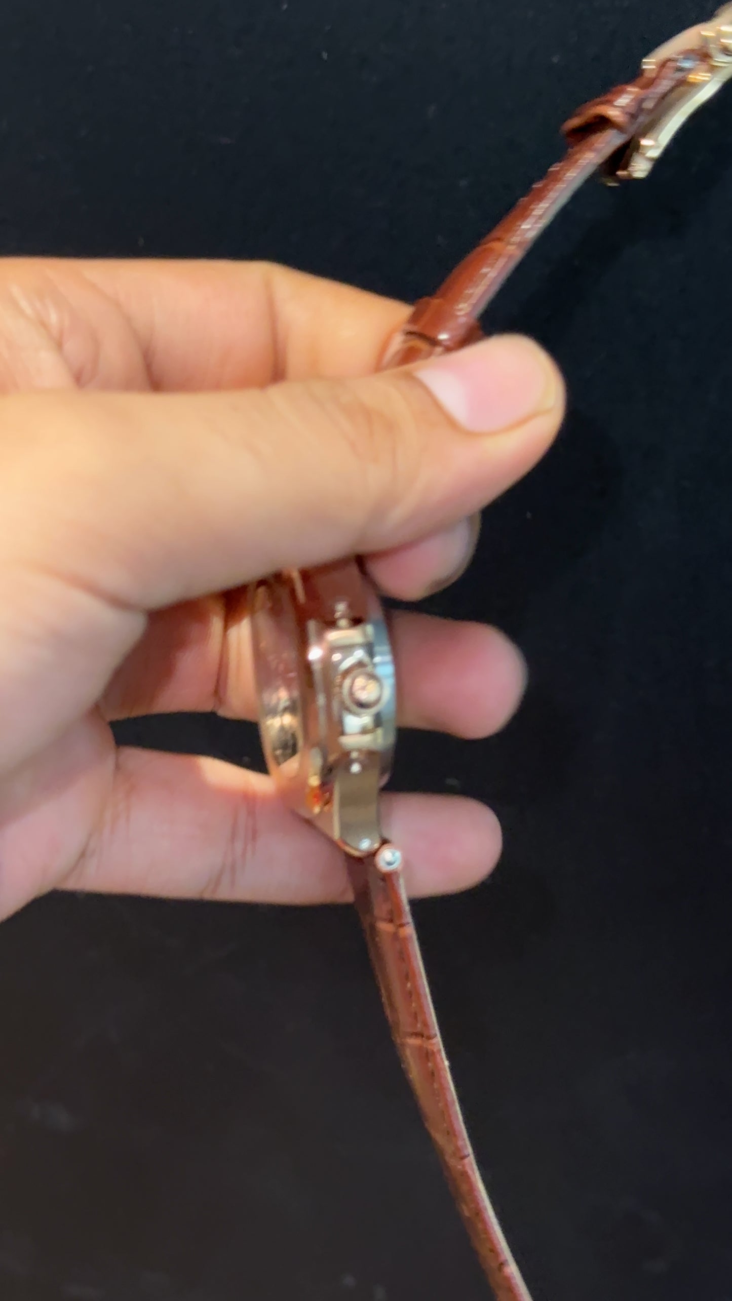 Pp Auto | Moonphase | Chrono | Rose Case | Brown Leather Strap | Choco Brown Dial
