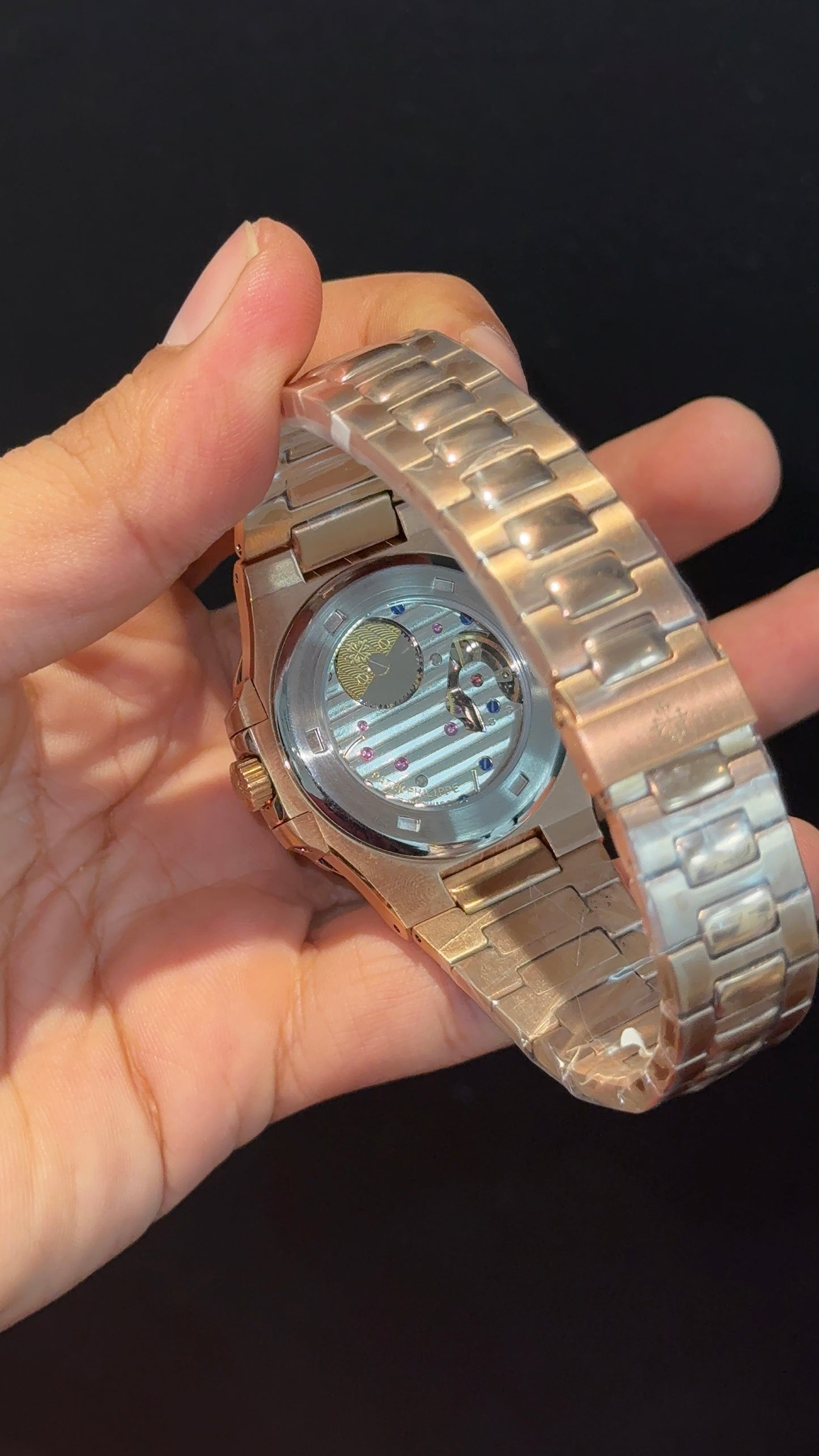 Pp Auto | Moonphase | Rose Chain | Sub Light Grey Dials
