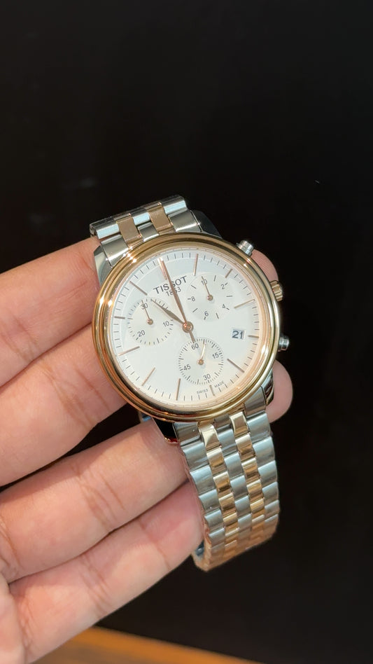 Tissot | Rose Two Tone | Chrono | White Dial
