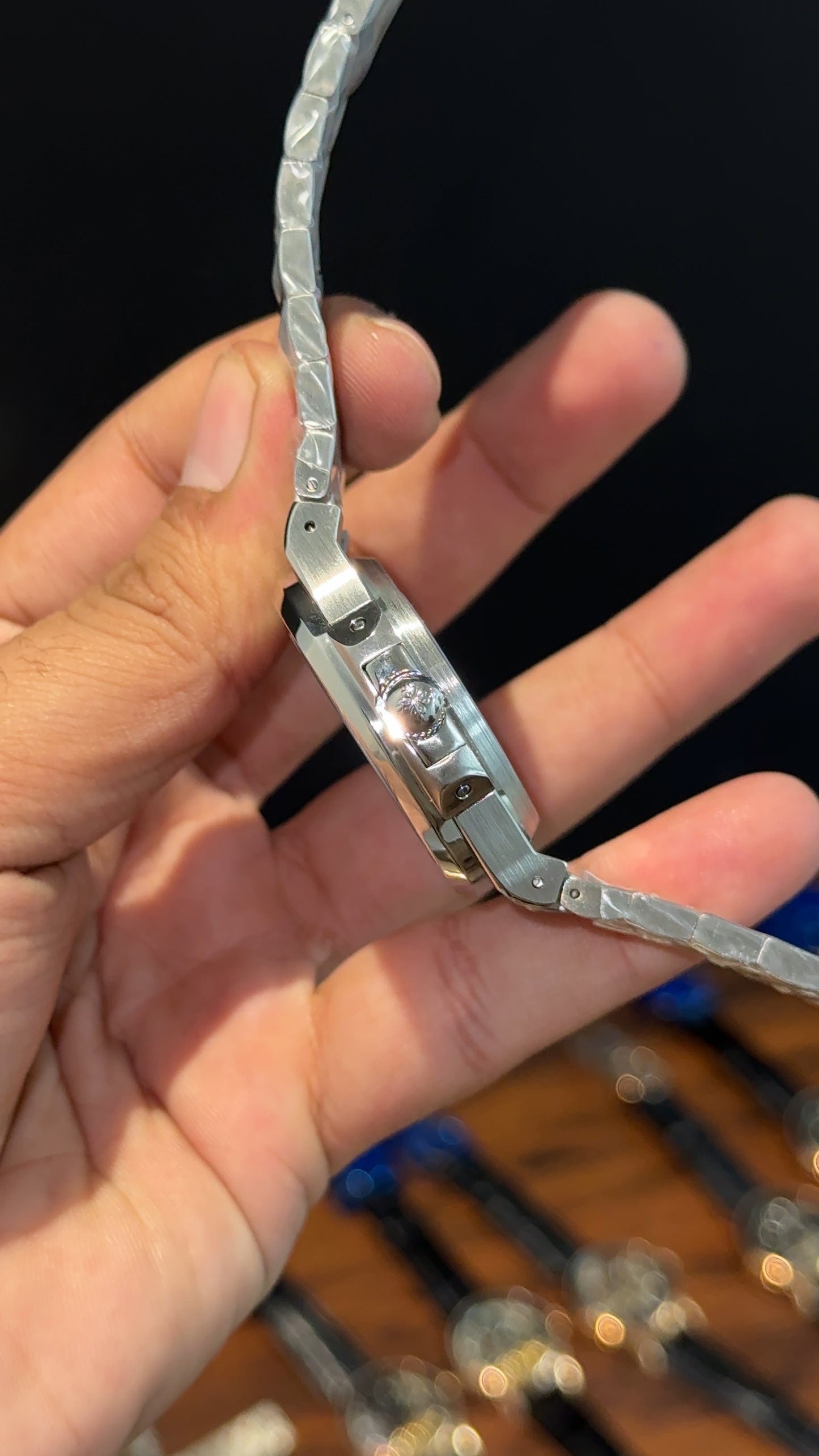 PP Auto | Silver Chain | Black Dial